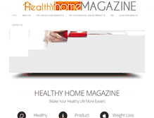 Tablet Screenshot of healthyhomemagazine.com